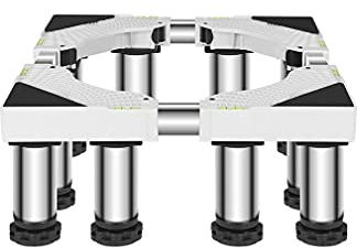 OUSIKA Multi-Functional Adjustable Base Height 13-17cm Tumble Dryers Base Stand Fridges Freezers Pedestals & Frames Telescopic Length/Width 42-66cm Wine Cooler Cookers Holder Bracket(Color:12legs)