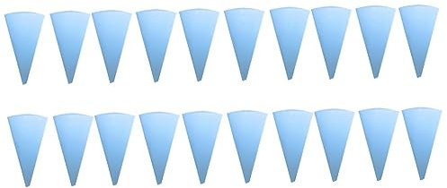 Amosfun 20pcs Eva Piping Bags Cake Decorating Kit Icing Pastry Bags Reusable Flexible Smooth Interior for Easy Squeezing for Baking Cupcake Decorations