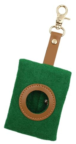 Kotbeutelspender - Hundekotbeutelspender aus Filz, Hundekotbeutelhalter aus Filz, Hundekotbeutelhalter aus Filz | Kotbeutelspender für Hundekotbeutel aus Filz | Kotbeutelspender