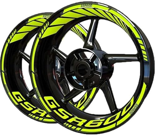 Pegatinas Reflectantes Para Llantas De Motocicleta Para Suzuki GSR600 GSR 600 Gsr600 Gsr 600 Adhesivo Para Cubo De Rueda Adhesivo Para Rueda Pegatinas para ruedas Calcomanía para ruedas(Color 7)