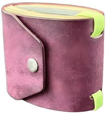 Plånbok med kontanter, tunn plånbok med klämma för pengar, hållare för pengaklämma, smal och lätt design, slitstark, 18 cm/7,09 tum, för kort och kontantförvaring, Rosa, Refer to description, Unisex