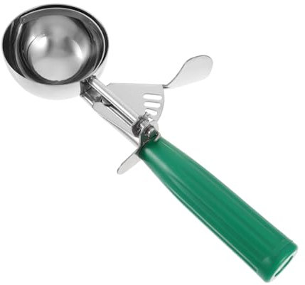 ULTECHNOVO 1pezzi Cucchiaio Per Palline Frutta in Acciaio Inossidabile Cucchiaio Per Gelato Grilletto Strumento Per Mangiare Da Dessert Per Uso e