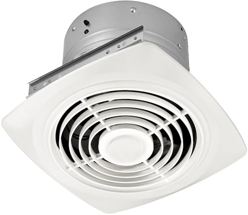 REEPLAR 8-Inch Ceiling Mount Exhaust Fan, 200 CFM Powerful Ventilation, Replacement for 505 Vertical Discharge Exhaust Fan, Fits 8 Roof Duct System, Ideal for Kitchen, Bathroom and Laundry Room