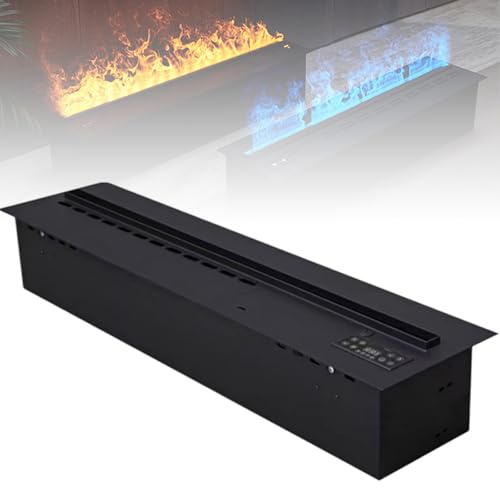 ZhlCrioxenic 3D-Wasserdampf-Kamin-Fernbedienung, Mit Realistischem Rauch- Und Flammeneffekt, Mit Realistischem Rauch- Und Flammeneffekt, FüR Dekorative Nutzung Multicolor-1.2M