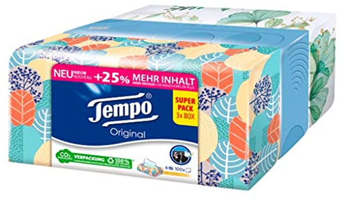Tempo Taschentücher Trio-Box, 3 x 80 Tücher (240 Tücher)