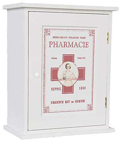 Clayre & Eef 6H0372 Arzneikasten Wandschrank 24 * 13 * 30 cm