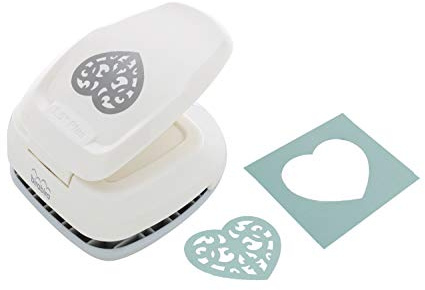 Bira Perforatrice à levier Silhouette 3,8 cm pour scrapbooking, cartes, papier arts (cœur de vigne)
