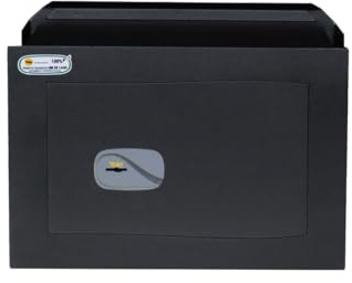YALE Coffre-Fort Mural de sécurité maximale avec clé Y3200420, Noir, Taille H270 x W390 x D200 mm, 2 Cadenas horizontaux, 1 + 1 Cadenas verticaux, 100% fabriqué en Italie