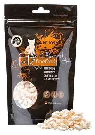 catz finefood Purrrrly No. 109 Shrimps, gefriergetrockneter Katzensnack/Katzenleckerli, 15g