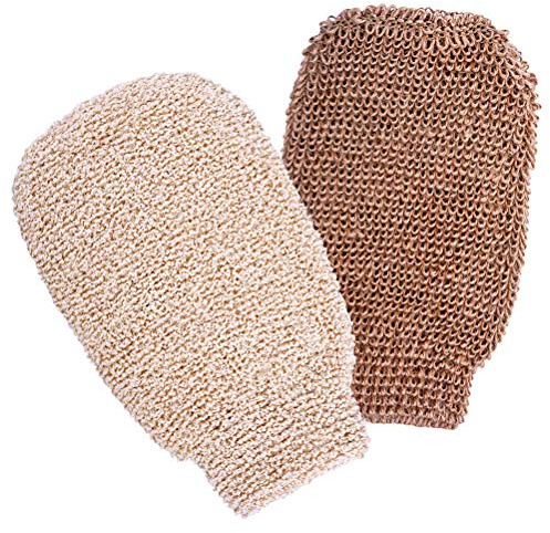 2 Stück Peelinghandschuh, Massagehandschuh Bad Duschhandschuhe Handschuhe für Peeling und Körperwäscher Umweltfreundliche Peeling Werkzeuge