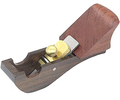 Holzbearbeitungsflugzeug Handhobel Einhandhobel Blockhobel Putzhobel Einstellbare Handwerkzeuge Ebenholz Bogen unten Holzhobelwerkzeug Geeignet für Holzbearbeitungsarbeiter