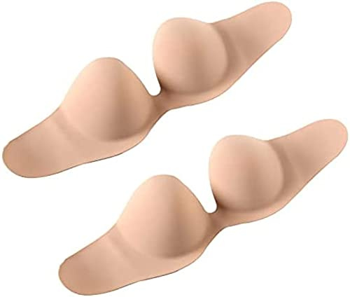 Youning Klebe BH für Damen Trägerlose Push Up Klebriger BH Wiederverwendbare Unsichtbar Silikon Selbstklebend BH für Abendkleid, Brautkleid, Hochzeitskleid und Rückenfreie Kleidung