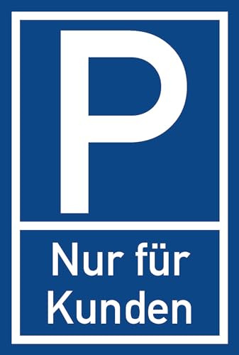 Prolac – 2 x cartello per parcheggio clienti – PVC schiuma rigida 20 x 30 cm – Robusto e resistente alle intemperie – facile da applicare – orientamento al cliente – ordine nel parcheggio – design