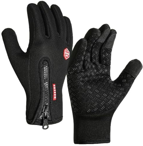Freezer Thermo Handschuhe, Thermohandschuhe Winter Herren Warm Herren Handschuhe Winter, Wasserabweisender Beschichtung Und Touchscreen, Thermo Handschuhe Herren Thermohandschuhe Winter (XL,Schwarz)