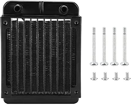Radiatore Per Computer con Raffreddamento Ad Acqua, Scambiatore di Calore in Alluminio a 10 Tubi Dissipatore di Calore Per Radiatore di Raffreddamento a Liquido 120 Mm Per PC CPU Sistema di Raffreddam