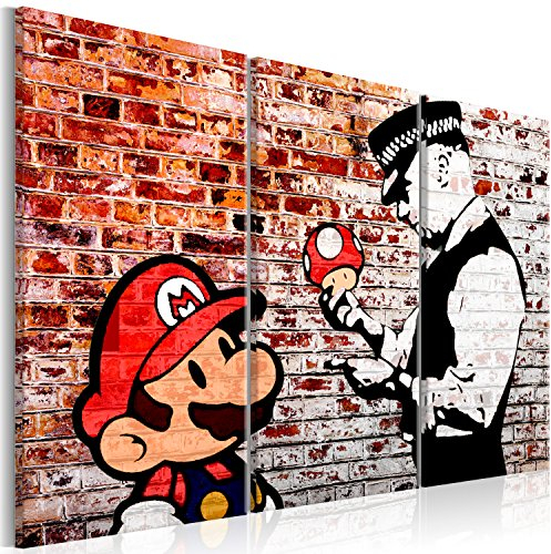 B&D XXL - Akustikbild 120x80 cm Bilder mit Akustikschaumstoff Hochleistungsschallabsorber Schallschutz Leinwandbild XXL 3 tlg Wandbild i-C-0119-b-e