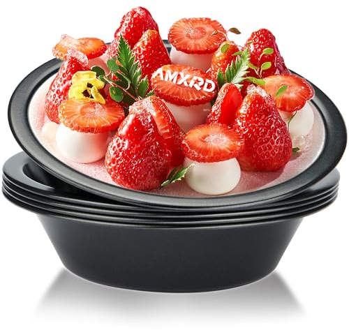 5 inch Mini Pie Pans, 5-Piece Small Round Cake Pan, Reusable Nonstick Carbon Steel Pie Tins for Oven and Instant Pot Baking