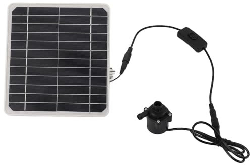Solar-Wasserpumpen-Set, 50W Solar-Brunnenpumpe, Verstellbare Tauchwasserpumpe mit Solarpanel, 800 L/h, für Pool, Teich, Gartenwasserspiel