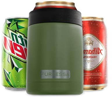 Enfriador de Latas de 330ML: Refresca tus bebidas favoritas con este Enfriador de Bebida para Latas Refrescos y Cerveza. Enfriador Lata que Ayuda a Mantener Bebida Fría, Can Cooler (Verde)