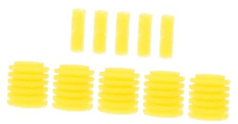 ORFOFE 10 STK Die Filterkartusche Aquariumschwamm Filtermedienschwamm Filtermatte Für Aquarien Zubehör Für Aquarium-luftpumpen Teichfilter Tragbarer Panzerschwamm Vorfilterschwamm Yellow