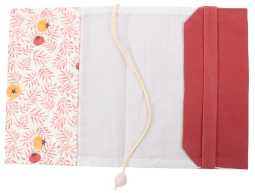DIYEAH Cotton Buchhülle Für Hardcover Handgefertigte Baumwollbuchhülle Floral-design Schützend Und Für Lehrbücher Und Notizbücher Für Leseratten Und Buchliebhaber