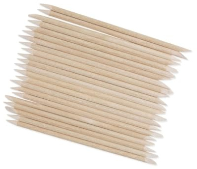 Didiseaon 100pezzi Bastoncini di Legno d Arancio per Unghie Spingi Cuticole Spingi Morta Strumento per Manicure Art