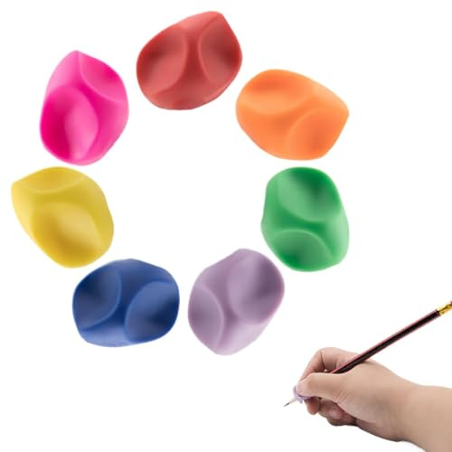 COYUN 7 pcs Matite Bambini Ergonomiche, Impugnature Matita e Penna, Scrittura Impugnatura, Matite Grip, Scrittura dello Strumento di Correzione della Postura
