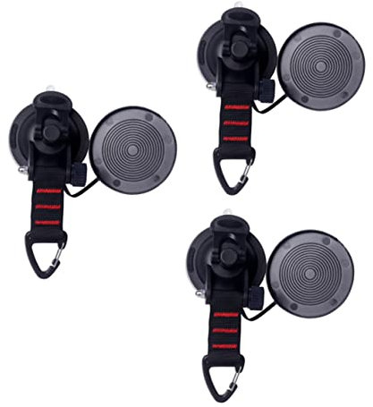 BESPORTBLE 3piezas Ventosa Abrazadera Resistente Ganchos Multifuncionales para Ventana De Coche Cocina Baño Oficinas