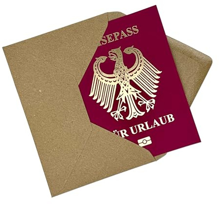 Goldfolien-Reisepass Rubbelkarte – Reiseticket-Überraschung zum Selbermachen. Perfekt für Valentinstag, Urlaub, Jahrestag, Geburtstag & Familienreisen!