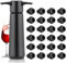 Pompe à Vide pour Vin avec 24 Bouchons, Bouchon Vin Vide Air, Réutilisable Bouchon Bouteille Vin, Accessoires Vin, Garde le Vin Frais 1 Pompeà Vide et 24 Bouchonsà Vin, Noir