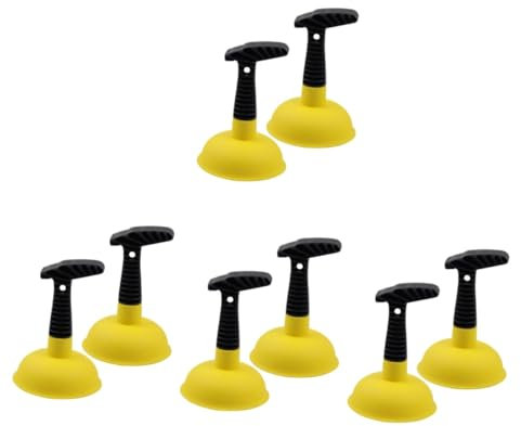 iplusmile 4 Set Scovolino Stantuffo Del Water Disbloccante Wc Sbloccatore Sturatore Scarico Cucina Chiaro Stantuffo Del Lavandino Comodo Sturalavandini Gomma Da Cancellare Giallo 2 Pezzi * 4