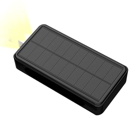 Caricatore solare impermeabile – Power Bank con torcia elettrica | Caricatore portatile solare mobile antiurto Power Backup, torcia LED luminosa per campeggio, escursionismo, attrezzatura di