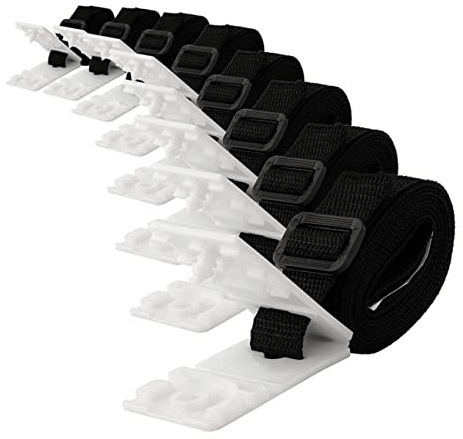 LOORGVEL Sangle de Serrage pour Bâche de Piscine Solaire Accessoire pour Enrouleur Corde Résistante avec Boucle Kit Facile à Installer et Durable