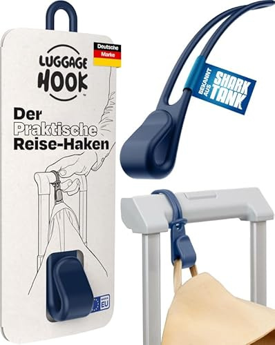 Luggage Hook El gancho para maleta mantiene tus utensilios de viaje – gadget de viaje para avión de viaje, accesorios de viaje, equipaje de mano, organizador de maletas, regalo de viaje, 1 gancho para