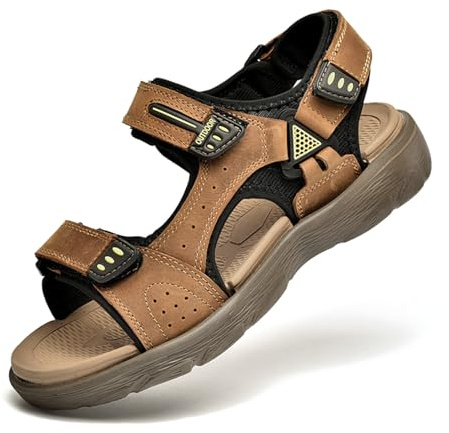 Sandals, Beach Sandals, Arch Support Sandals, Casual Shoes, Elegant for Women, brown, 8 UK