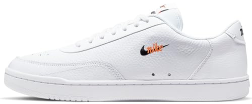 Nike Court Vintage Prem Tennissko för män, Vit vit total orange svart, 40.5 EU