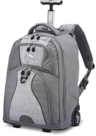 High Sierra Freewheel laptop ryggsäck med hjul, Silver ljung, One Size