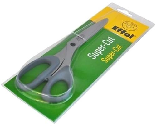 RL24 - Schere Super-Cut – Länge 21 cm – 1 Stück | Mähnenschere für Pferde – aus rostfreiem Edelstahl – Schweifschere für präzises Schneiden – Schere für Mähnen