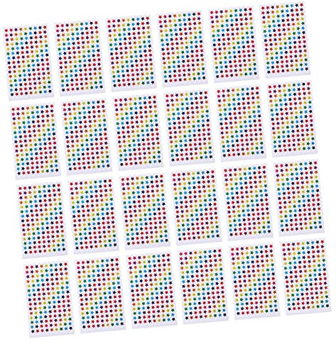 MOLUCKFU 50blätter Bunte Fünfzackige Sternaufkleber Motivationssticker Für Kindergarten Und Schule Pro Packung Selbstklebend Für Belohnungen Und Anreize