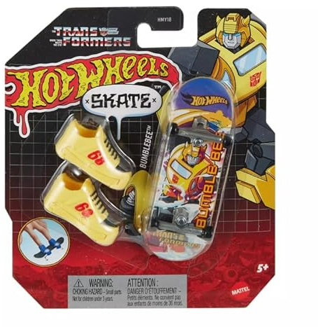 Hot Wheels Skate Transformers Bumblebee Finger Skateboard