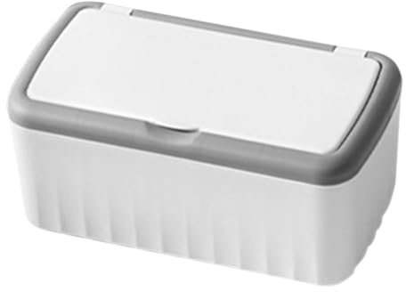 CLISPEED Large Capacity Wet Tissue Box Lid Refillable Square Wipes Container for Bathroom and Home Use Portable Sealed Plastic Wipe Holder for Baby