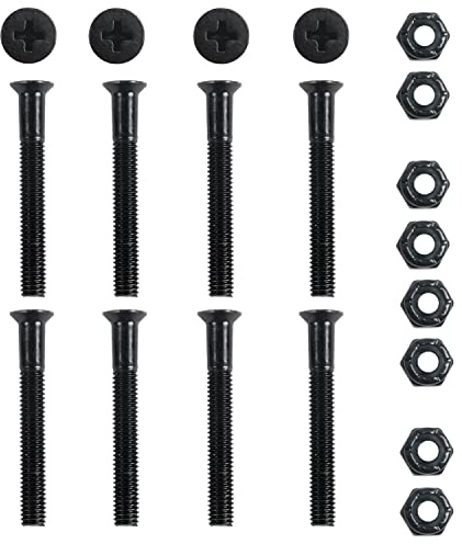Skateboard Hardware 1 1/8 in Phillips 1 Set Nuts & Bolts 8pc