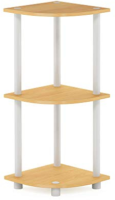 Furinno Mensola ad Angolo Beech/White 3 livelli