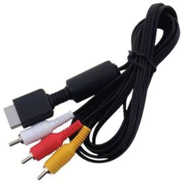 OSTENT AV Audio Video Composite Cable Cord Compatible pour Sony PS1 PS2 PS3 System Console Jeux Vidéo