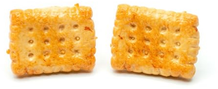 Miniblings Keks Butterkeks Ohrstecker Weihnachten Cookie 14mm | Ohrschmuck, sorgfältig in Berlin gefertigt, auch als Mitbringsel geeignet