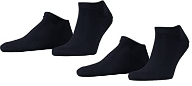 ESPRIT herr Basic Uni 2-Pack Ankelstrumpor bomull andningsaktiv