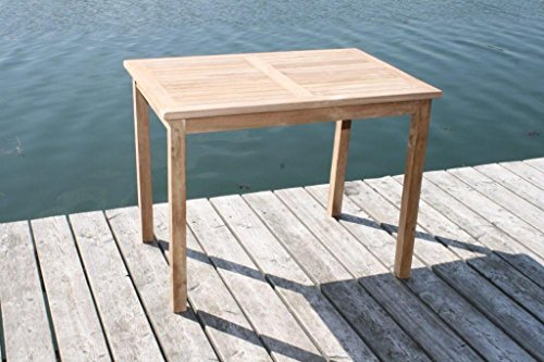 Echt Teak Tisch Gartentisch Teaktisch 150 x 90 x 75 cm