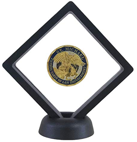 Challenge Münzständer, Medaillon-Schmuck-Probenhalter, Militär-Medaille, transparent, schwebender Rahmen