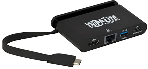Tripp Lite U444-T6N-H4GUBC adaptador de cable USB Type-C HDMI/RJ-45/USB 3.0 Type-A/USB Type-C Negro - Adaptador para cable (USB Type-C, HDMI/RJ-45/USB 3.0 Type-A/USB Type-C, Macho/Hembra, Negro)