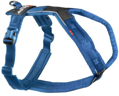 Non-stop dogwear Line Harness 5.0 |216| Führ und Alltagsgeschirr, Farbe:Blau, Größe:G 1